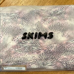 SKIMS Pink and Black Animal Print PJ Pants